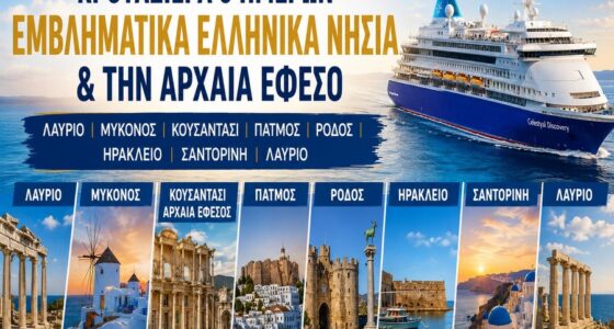 5ήμερη Κρουαζιέρα στα Εμβληματικά Ελληνικά Νησιά & την Αρχαία Έφεσο